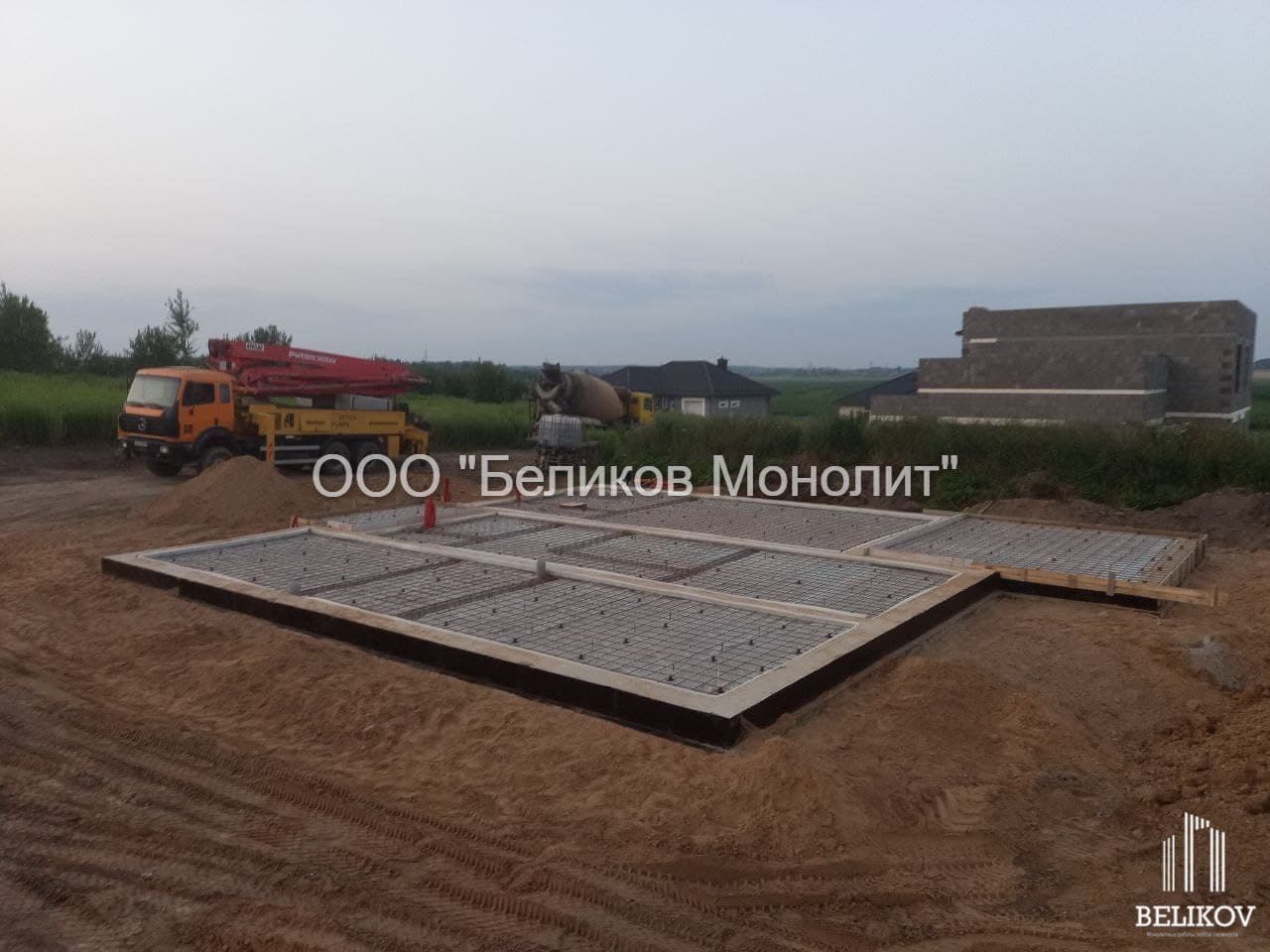 Cвайно-ростверковый фундамент под дом в арг. Семково